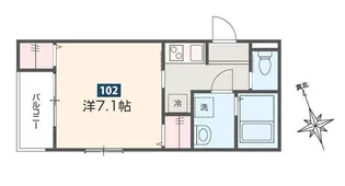 クオーレ小手指【1階】の間取り