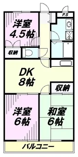 カレンズ【3階】の間取り