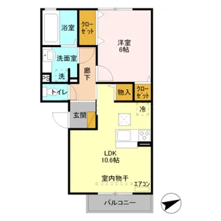 グラウクス E【1階】の間取り