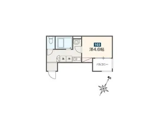 MOMO HOUSE東村山【1階】の間取り