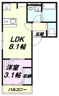 KEIAI RESIDENCE 清瀬【3階】の間取り