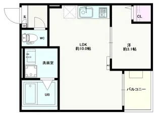 Jack shimofujisawa Ⅱ【3階】の間取り