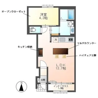 サングリーン【1階】の間取り