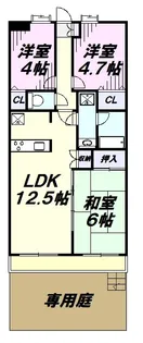 ロイヤルステージ新所沢【1階】の間取り