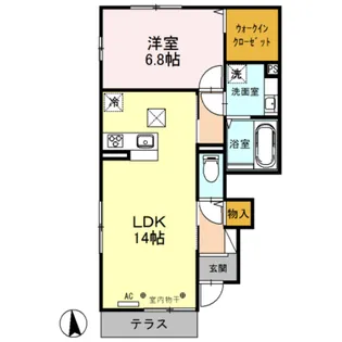 セジュール雅【1階】の間取り