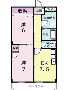 アンティロウプ【1階】の間取り