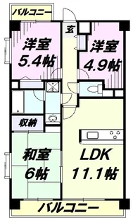 ライオンズステーションプラザ東所沢【4階】の間取り