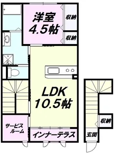 エクセル ラポート【2階】の間取り