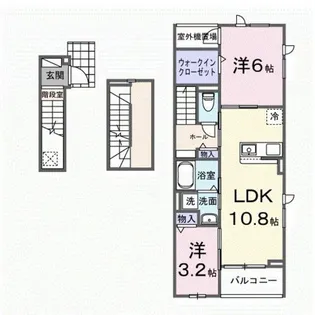 ル・ベリエ【301号室】の間取り