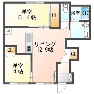 フォンテーヌ358【1階】の間取り
