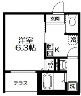 MELLAS元加治【1階】の間取り