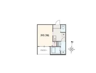 MELDIA元加治【2階】の間取り