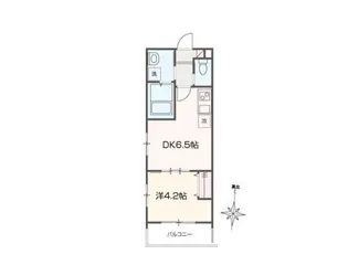 MELDIA元加治【3階】の間取り