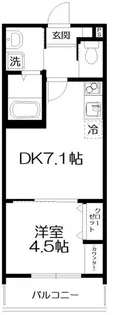 MELLAS元加治【3階】の間取り