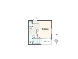 MELDIA元加治【3階】の間取り