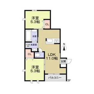 Olea【3階】の間取り