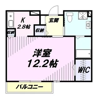 サンリスタアレーグレ入間【1階】の間取り