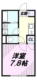 フィユフラッツ西所沢【202号室】の間取り
