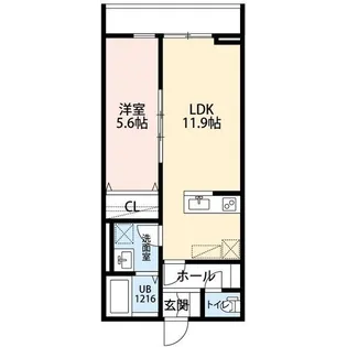 La Libellule 二本榎【207号室】の間取り