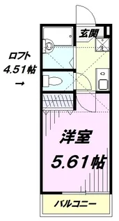 メゾンドシエル航空公園【2階】の間取り