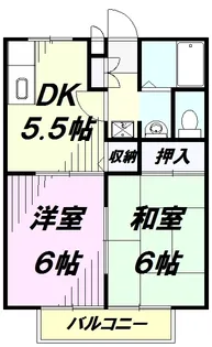 サンスプリング山の家【1階】の間取り