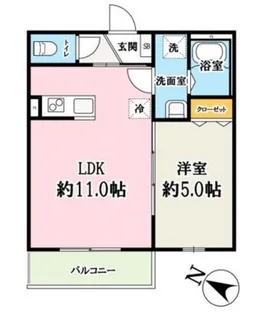 (仮称)キャメル入間黒須A【2階】の間取り