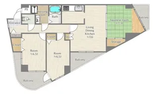 高倉マンション【4階】の間取り