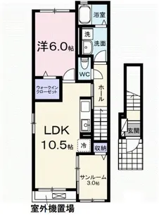 ル・トロ【2階】の間取り