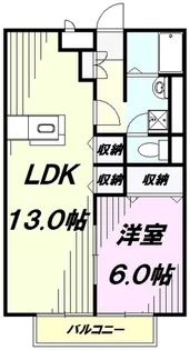 コンフォート狭山台【2階】の間取り