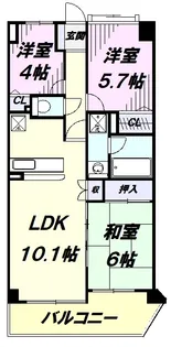 プランヴェール入間霞川【7階】の間取り