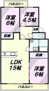 エスポワールTIマンション【1階】の間取り