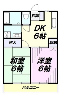 メゾンソレイユ【2階】の間取り