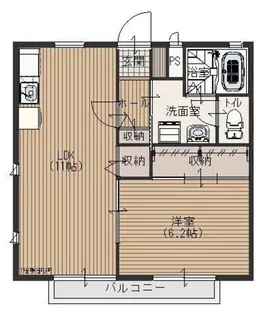 ステップステ−ジ【2階】の間取り