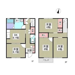 グランカーサA棟【1階】の間取り