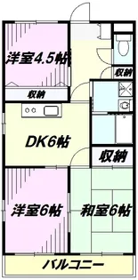 グリーンヒル見谷A【1階】の間取り