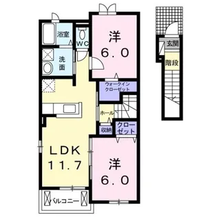 ソレイユ・メゾン【2階】の間取り
