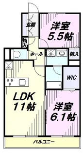 ベルウッドレジデンス2号館【102号室】の間取り