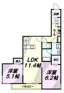 ベルウッドレジデンス2号館【2階】の間取り