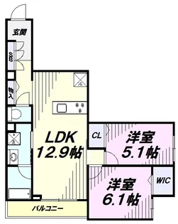ベルウッドレジデンス2号館【302号室】の間取り