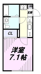 Calme川越【2階】の間取り