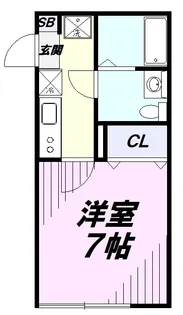 Calme川越【2階】の間取り
