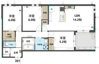 コステッラツィオーネ【2階】の間取り