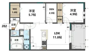 コステッラツィオーネ【2階】の間取り