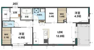コステッラツィオーネ【2階】の間取り