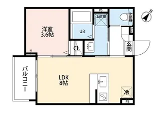robot home 東所沢Ⅲ【2階】の間取り