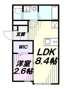 KEIAI RESIDENCE 小手指【3階】の間取り