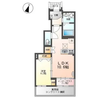 ベル・アンジュ【1階】の間取り