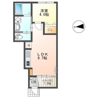 レヴメゾン神山参番館【1階】の間取り