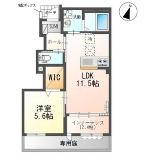 瀬音のいおり(日高市武蔵高萩アパート新築工事)【1階】の間取り