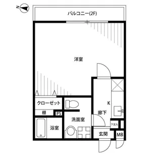 アムールⅡ EST【1階】の間取り